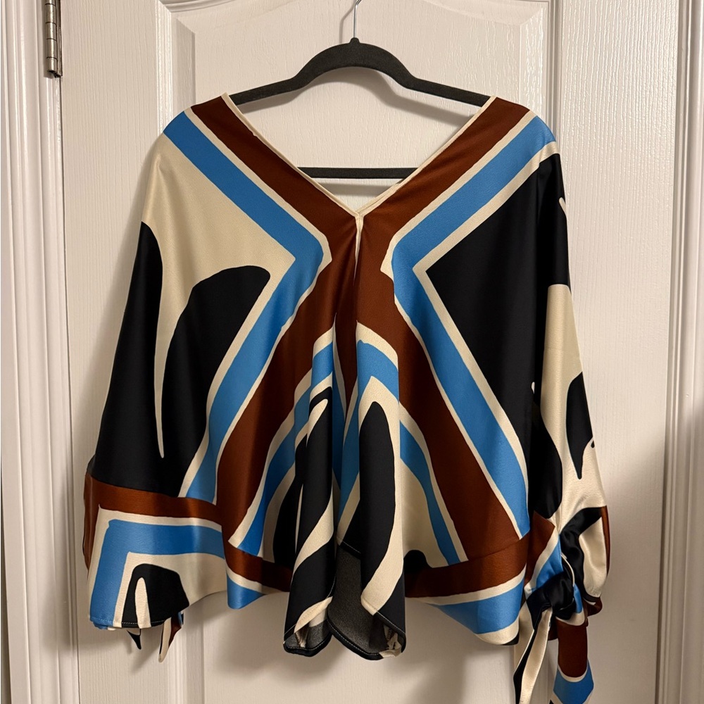 Zara Multicolor Geometric Top